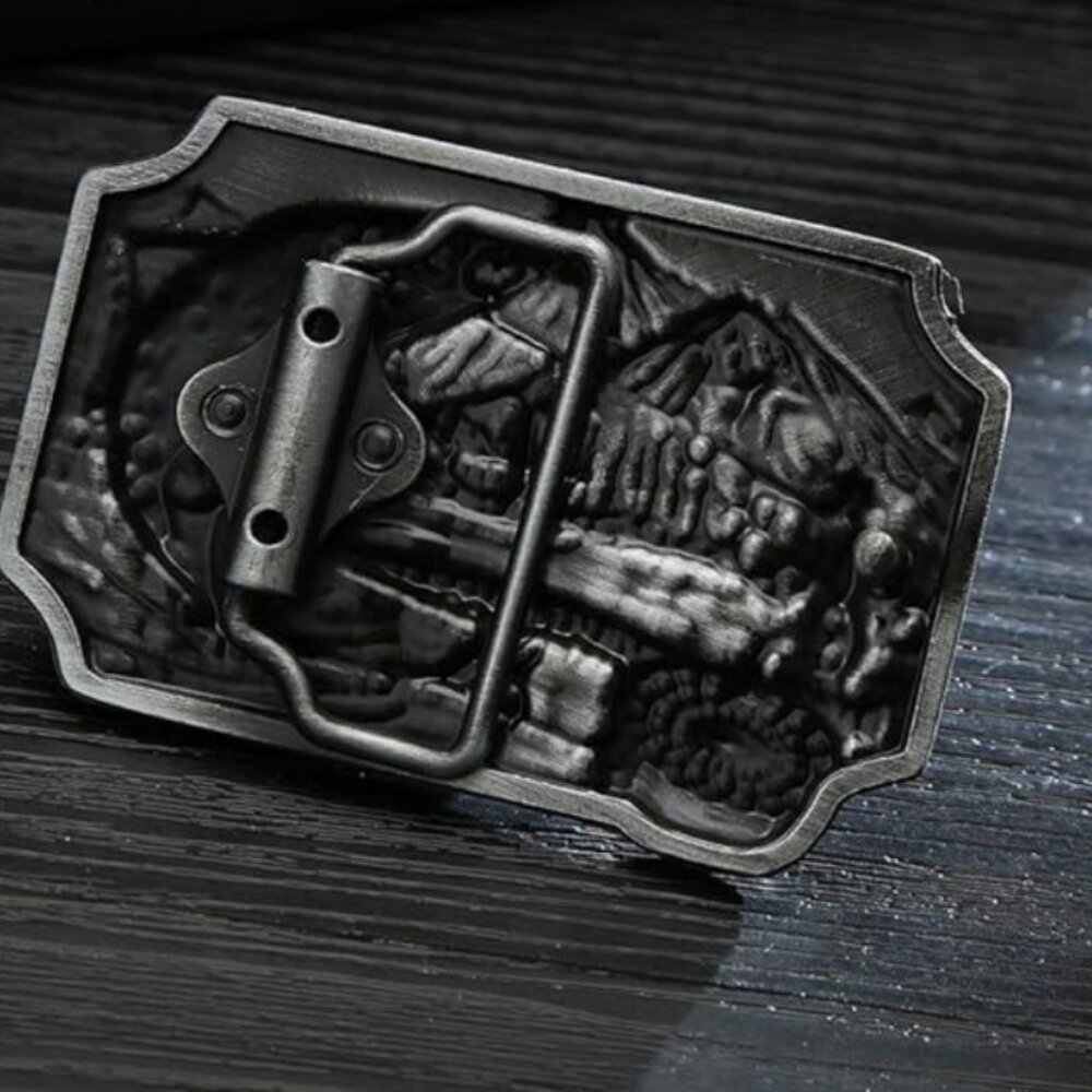 ✨Western Fisherman Cowboy Belt Buckle – Vintage Buckle Only, No Belt Included✨ - Picture 5 of 6